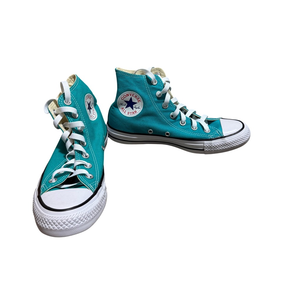Converse Chuck Taylor All Star High Top Teal Canvas Sneakers Mens 5 Wos7